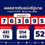 ตรวจหวยงวด1มีนาคม2563